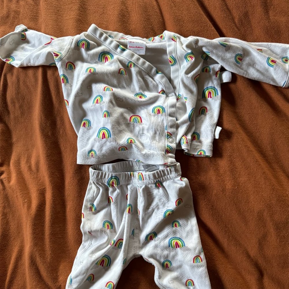 Rainbows Hanna Anderson Two Piece for Baby